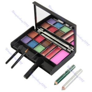 set šminke 6 sjenila za oči, 2 sjajila, 1 rumenilo